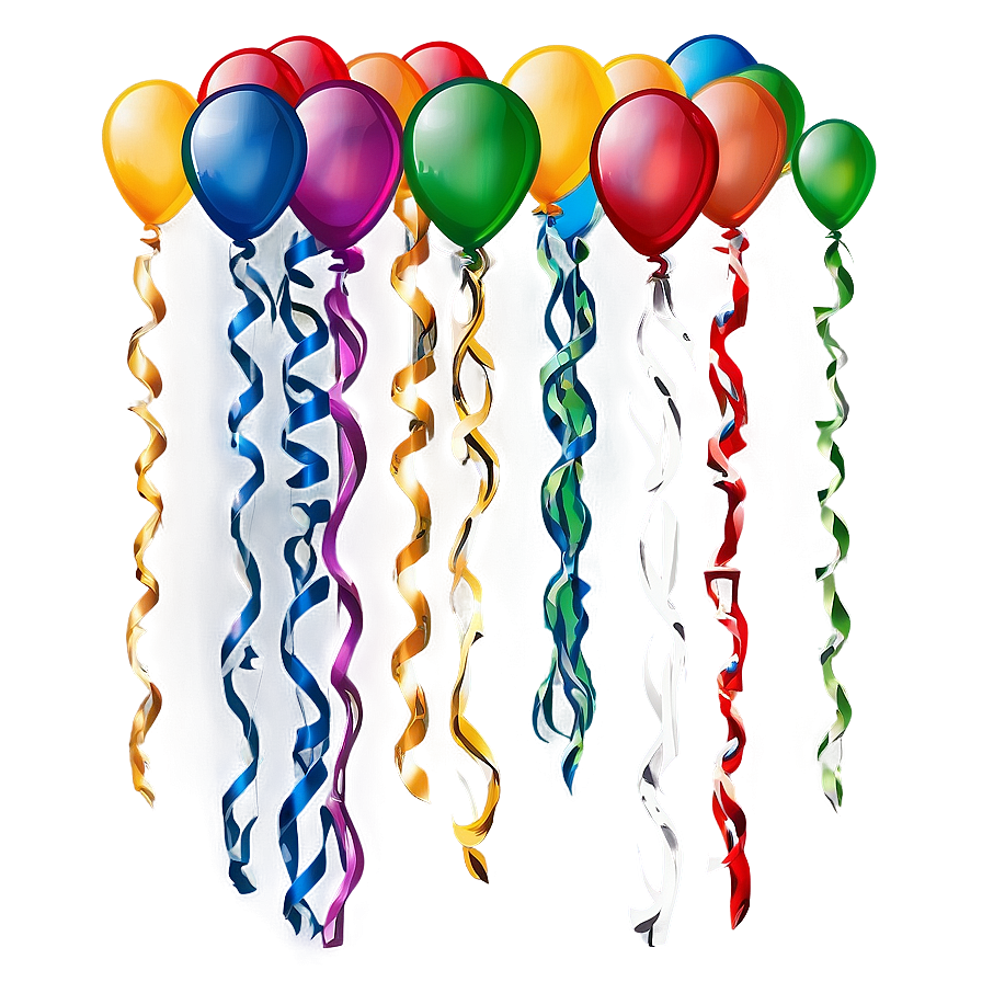 Colorful Birthday Balloon Png 06272024 PNG image