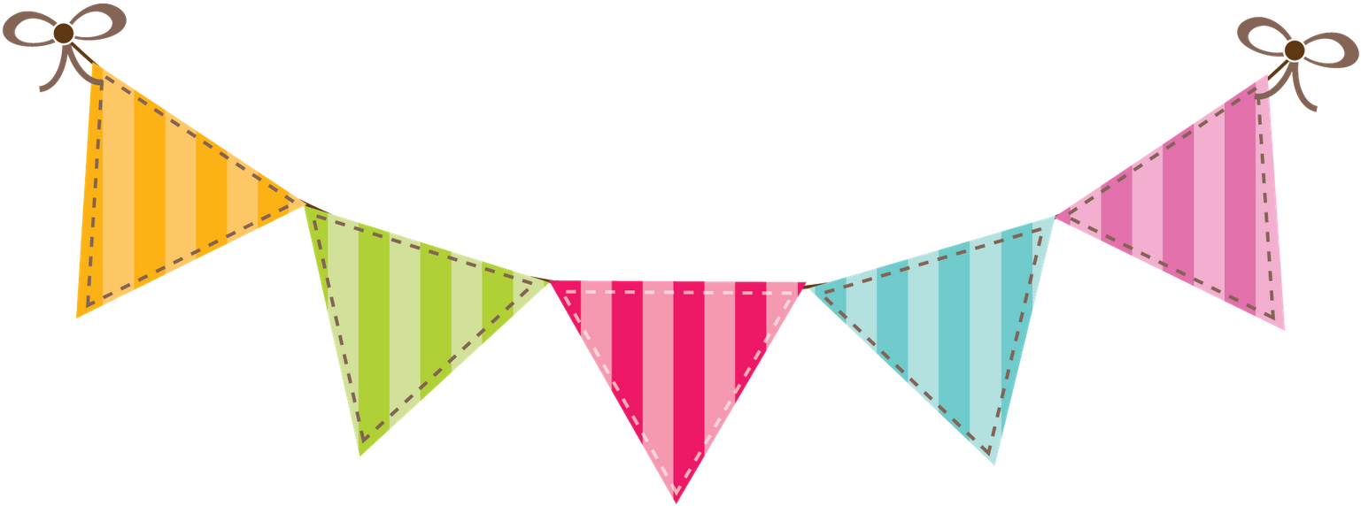 Colorful Birthday Banner Decoration PNG image