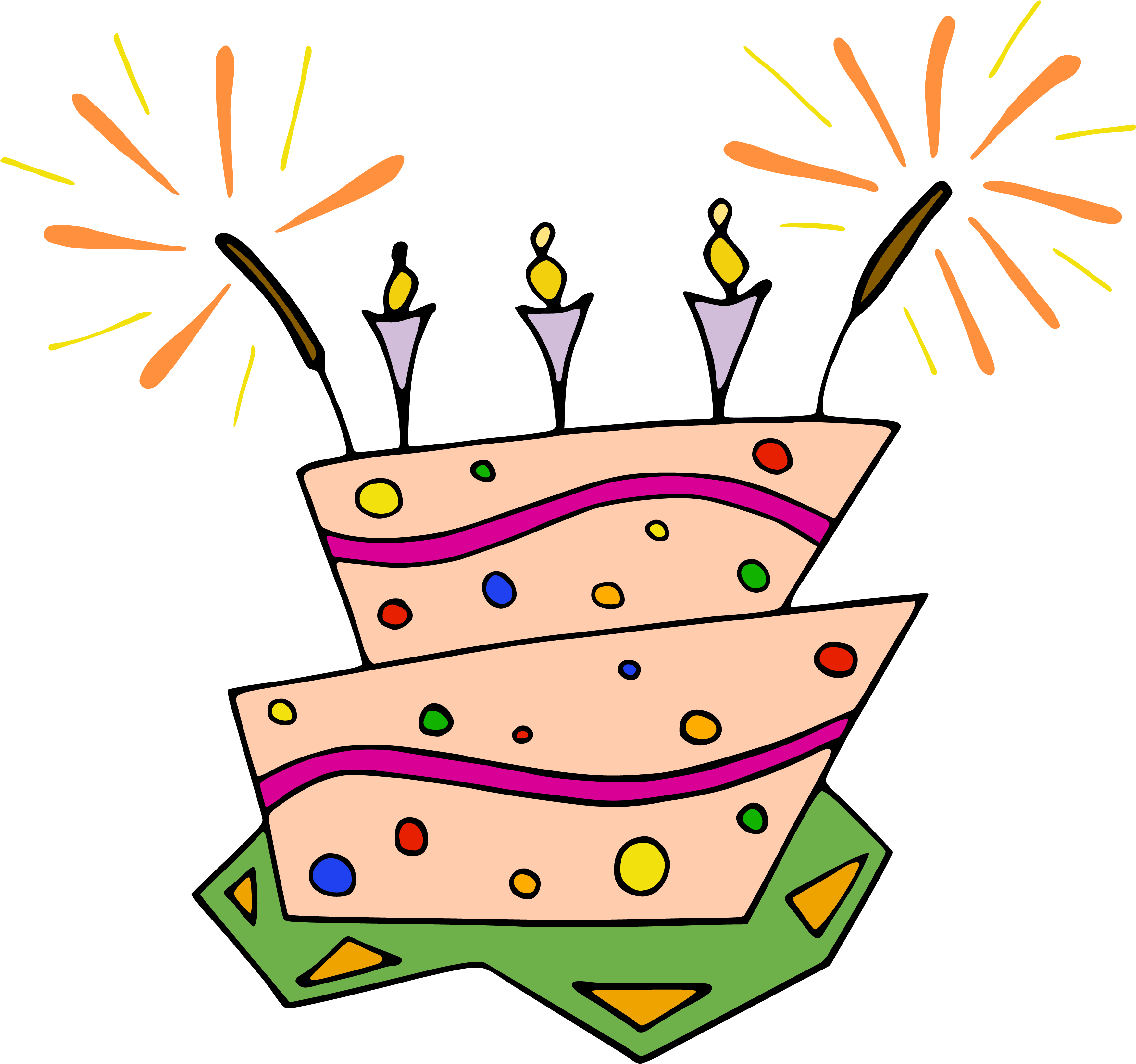 Colorful_ Birthday_ Cake_ Illustration PNG image