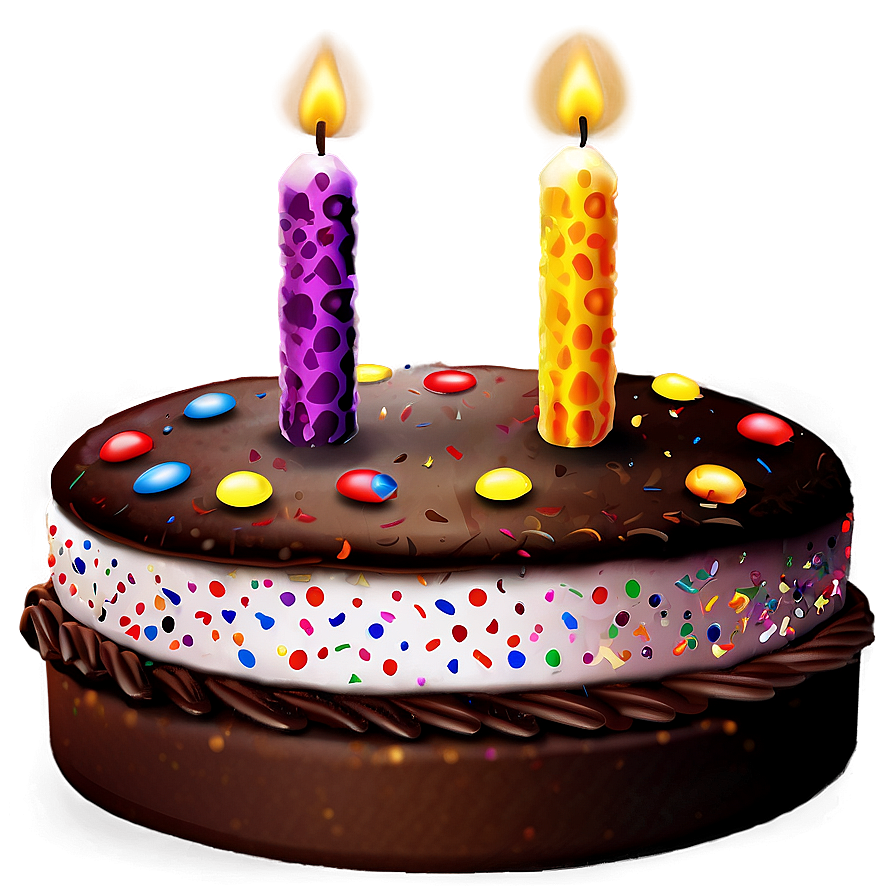 Colorful Birthday Emoji Png 06272024 PNG image