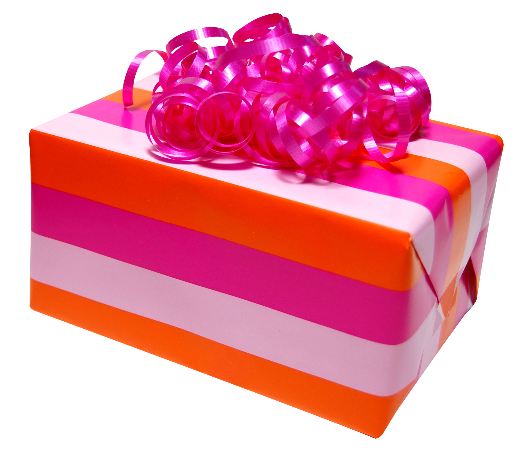 Colorful Birthday Gift Boxwith Pink Ribbon PNG image