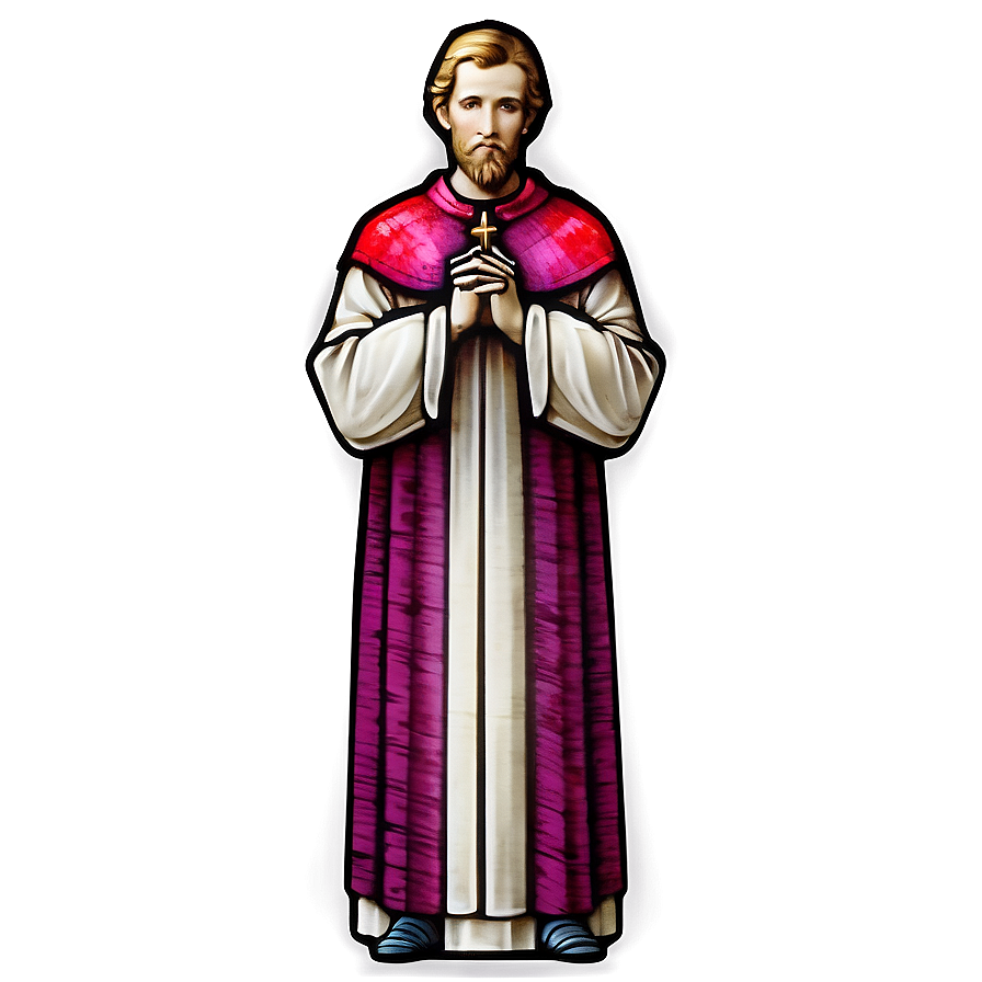 Colorful Bishop Stained Glass Png Nyr82 PNG image