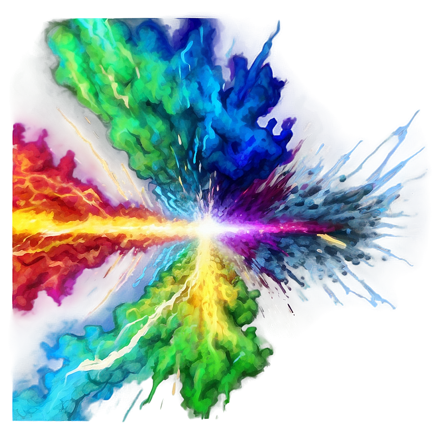 Colorful Blast Effect Png 42 PNG image