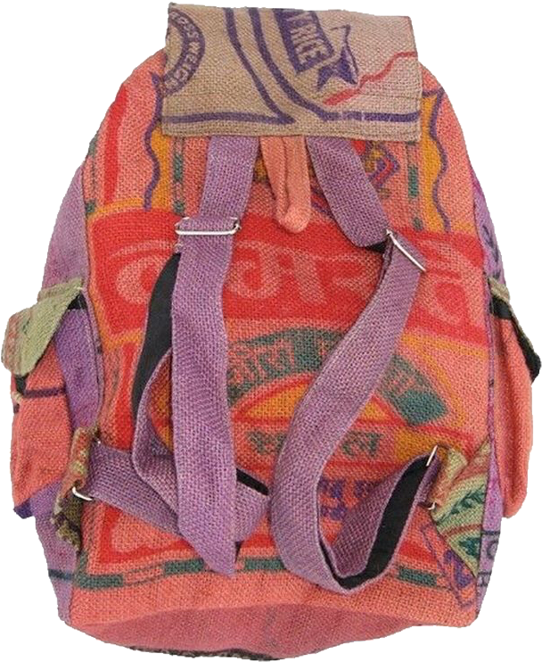 Colorful Bohemian Backpack PNG image