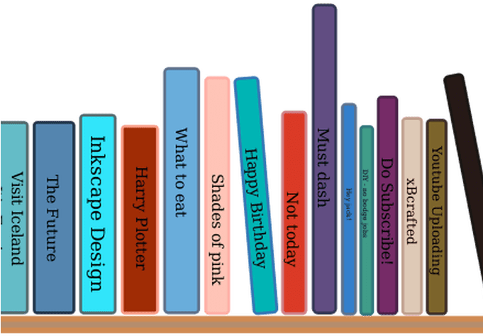 Colorful Book Spine Clipart PNG image