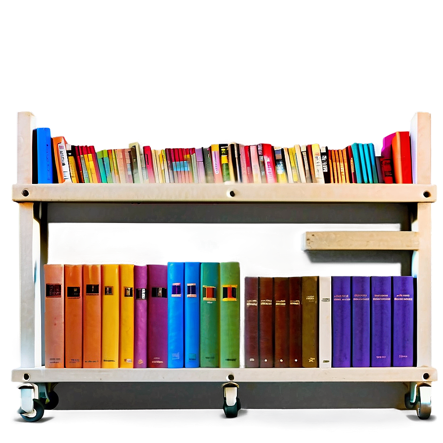 Colorful Books On Shelf Png 26 PNG image