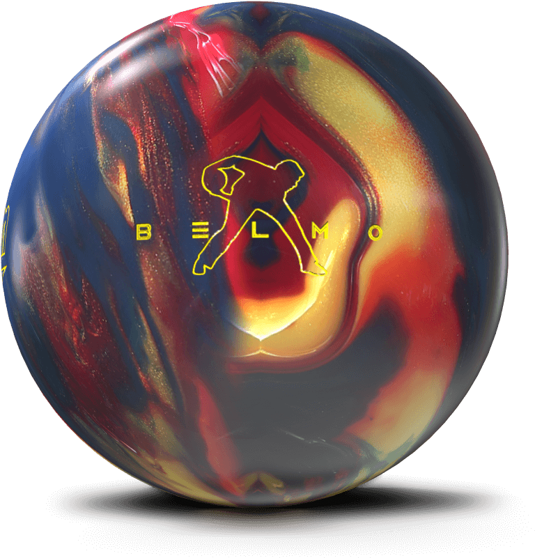 Colorful Bowling Ballwith Logo PNG image