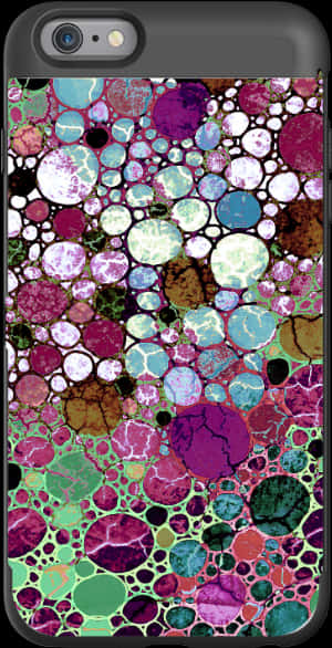 Colorful Bubble Patterni Phone Case PNG image