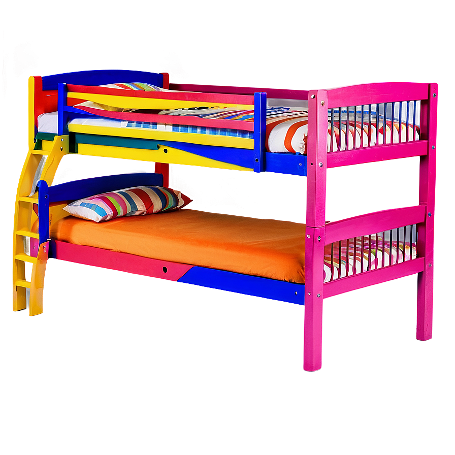 Colorful Bunk Bed Png Hep74 PNG image