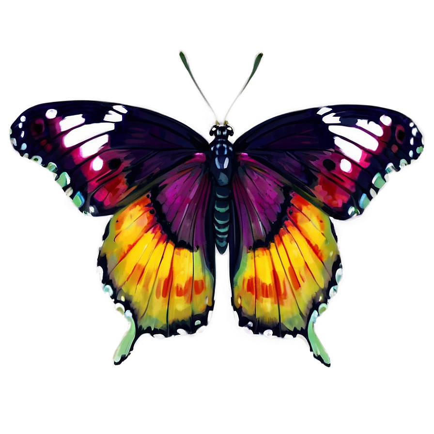 Colorful Butterfly B PNG image