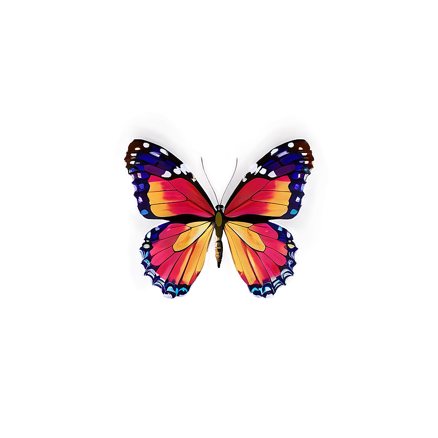 Colorful Butterfly Png 06262024 PNG image