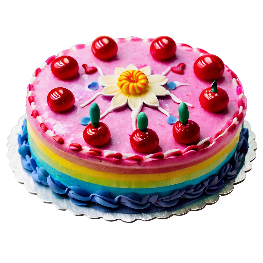 Colorful Cake Emoji Png 06262024 PNG image