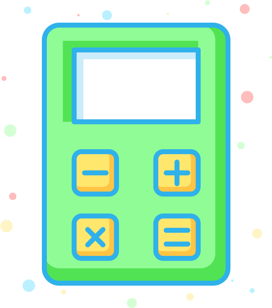 Colorful Calculator Icon PNG image