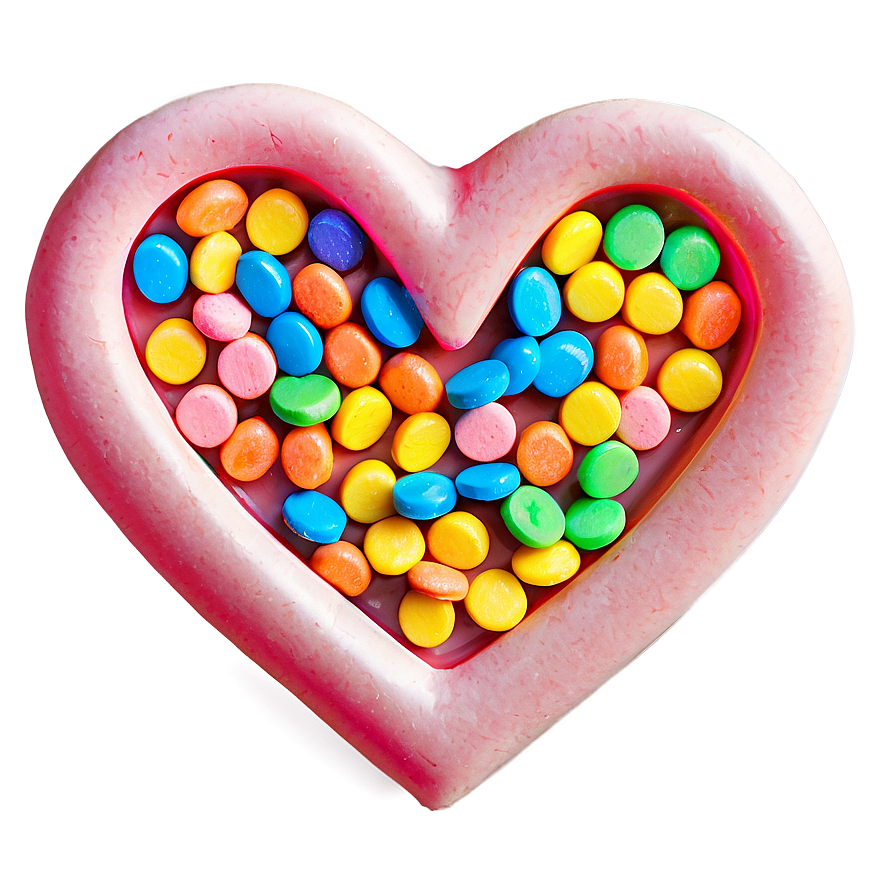 Colorful Candy Heart Png 06122024 PNG image