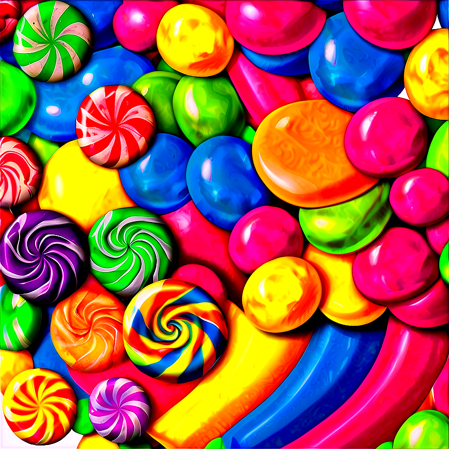 Colorful Candy Land Background Png Uxl PNG image