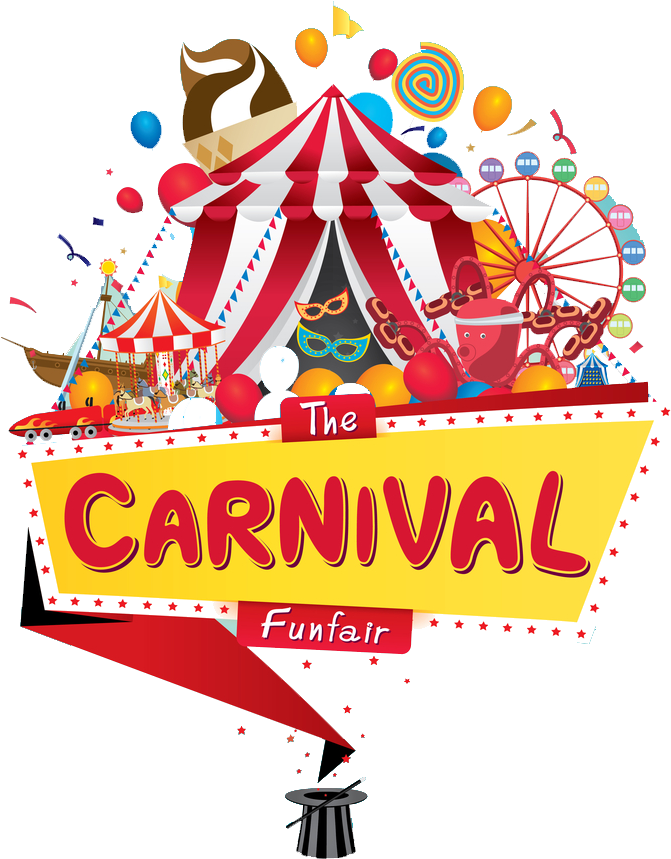 Colorful Carnival Funfair Graphic PNG image