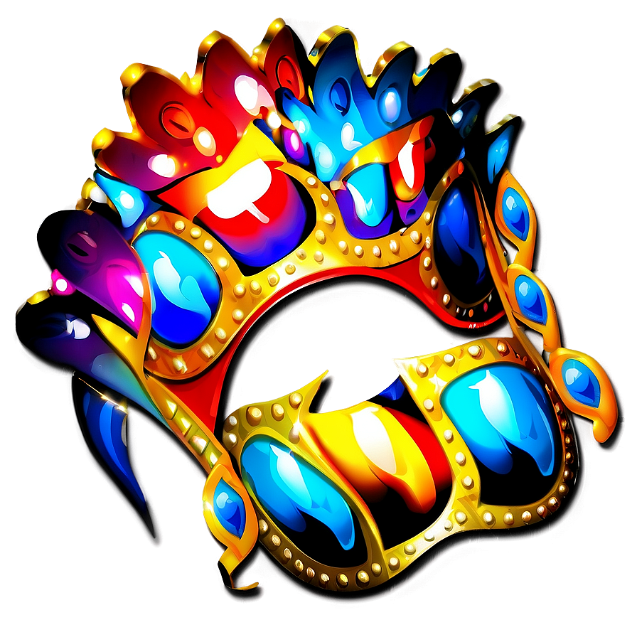 Colorful Carnival Masks Png Lbq PNG image