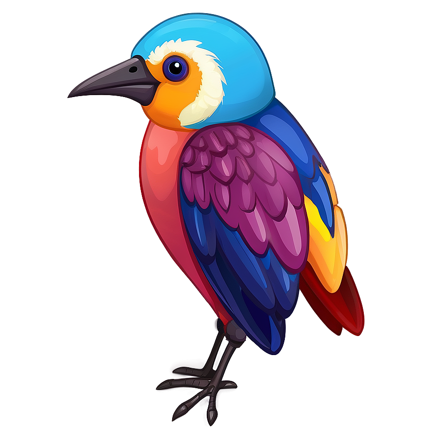 Colorful Cartoon Bird Png Hgw PNG image