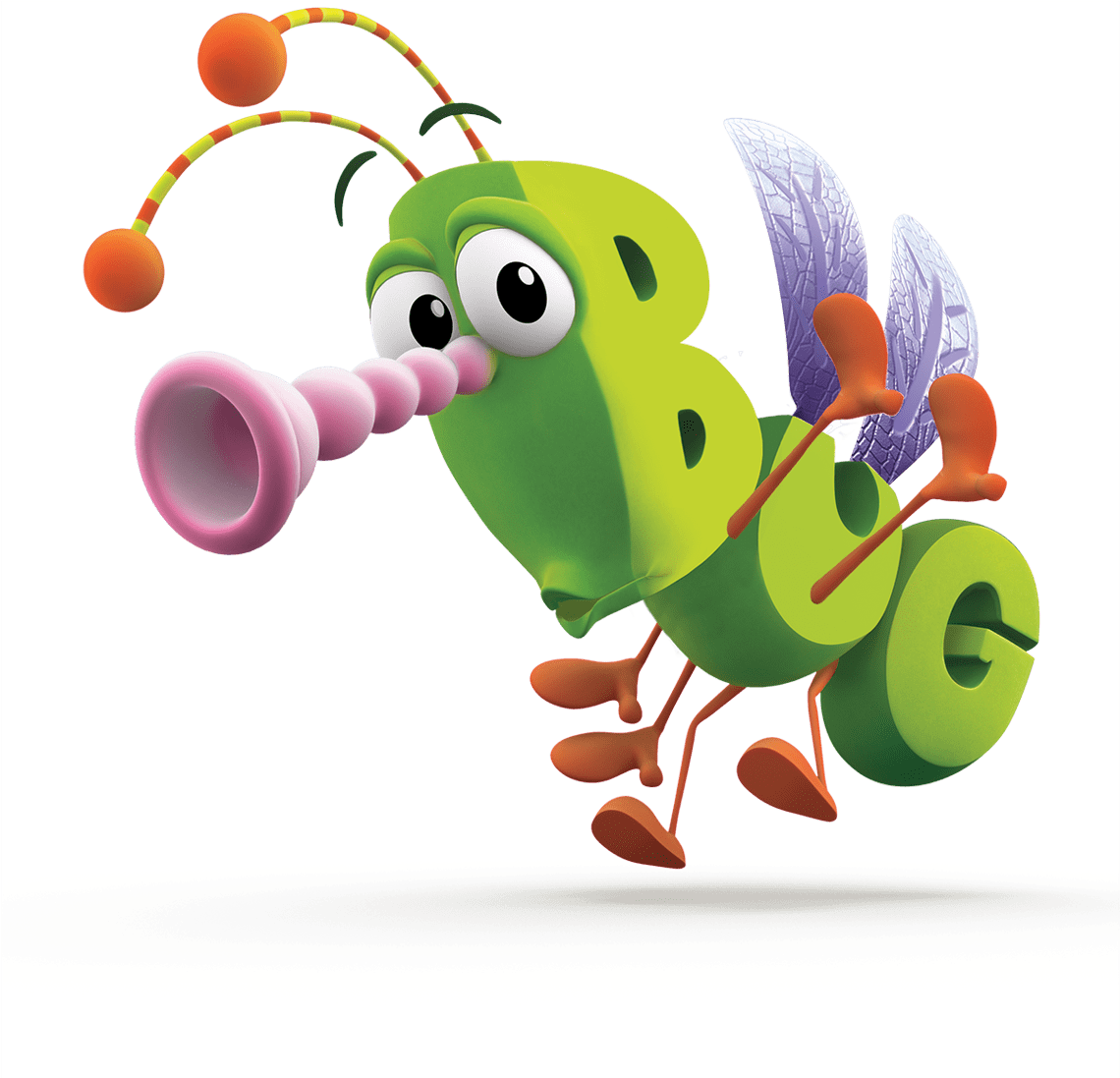 Colorful Cartoon Bug Illustration PNG image