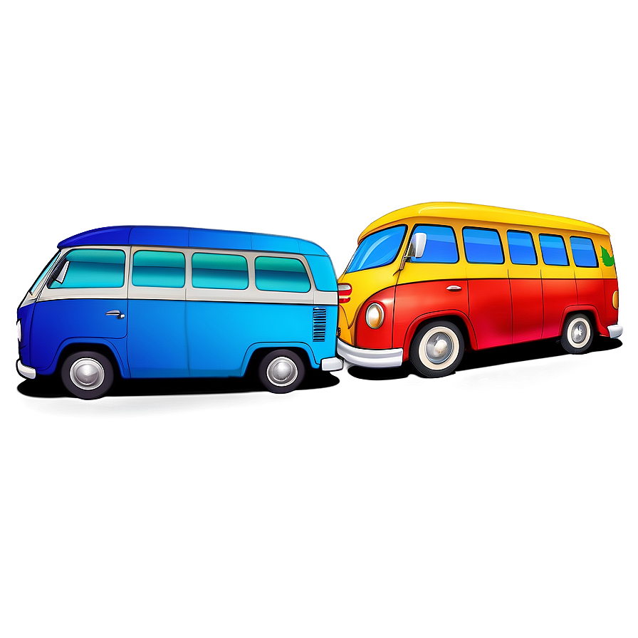 Colorful Cartoon Bus Illustration Png 44 PNG image