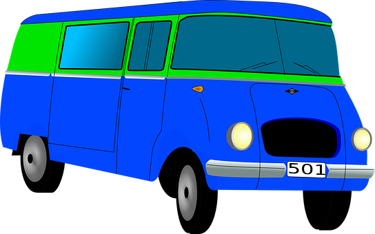 Colorful Cartoon Bus501 PNG image
