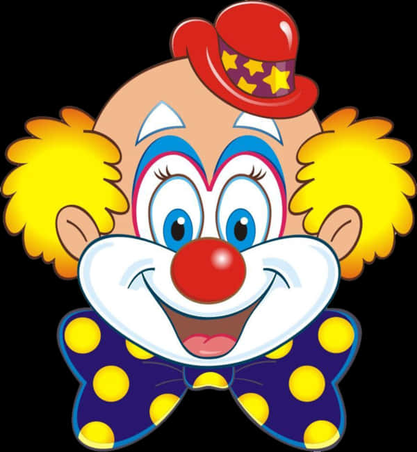 Colorful Cartoon Clown Face PNG image