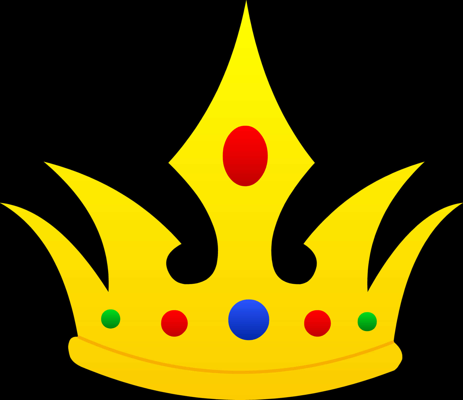 Colorful Cartoon Crown PNG image