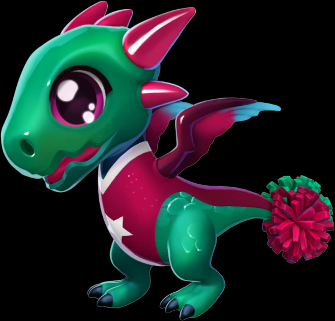 Colorful Cartoon Dragon PNG image