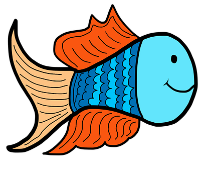 Colorful Cartoon Fish PNG image