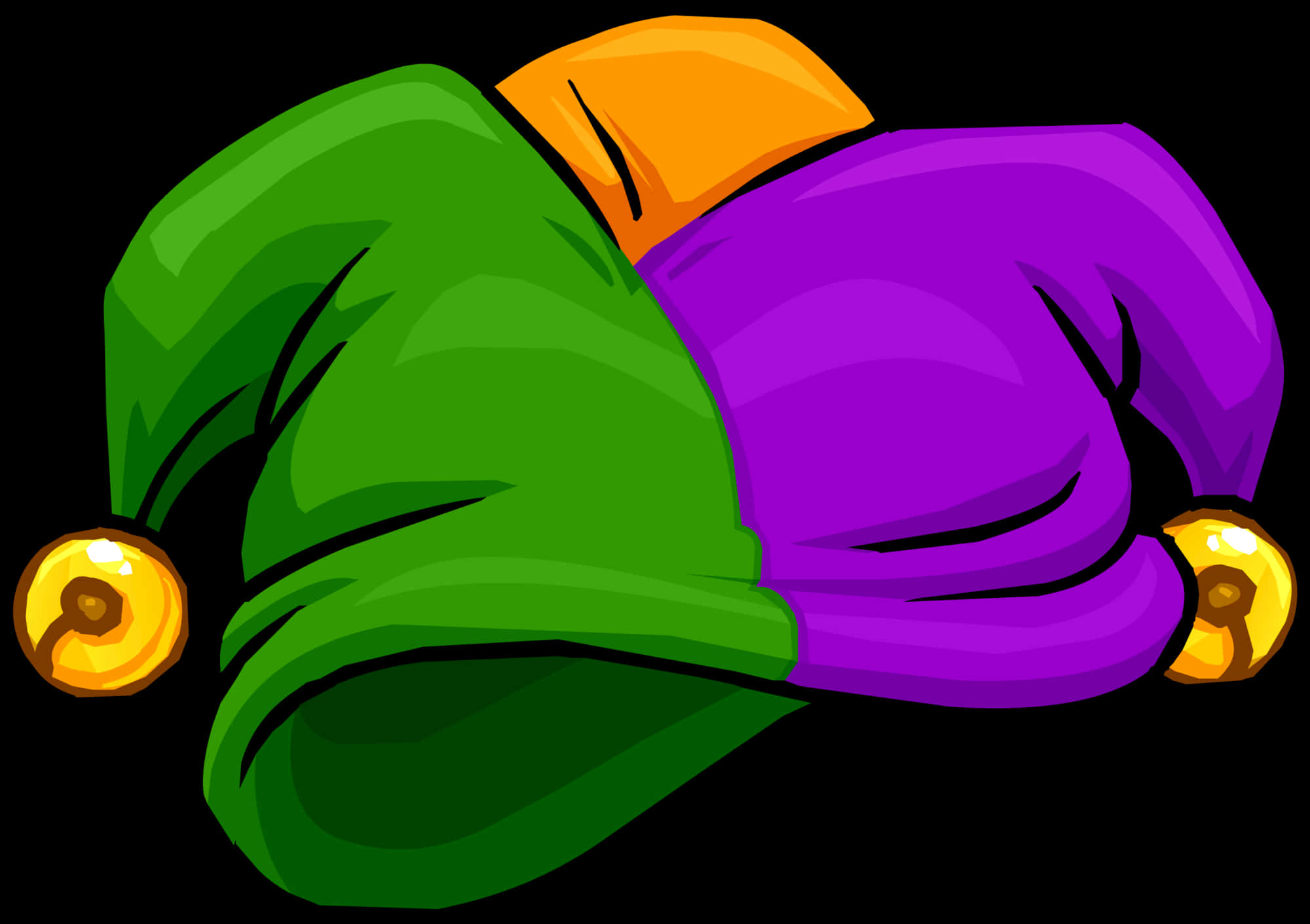 Colorful Cartoon Jester Hat PNG image