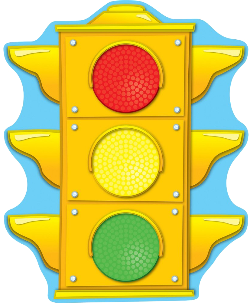 Colorful Cartoon Traffic Light Illustration PNG image
