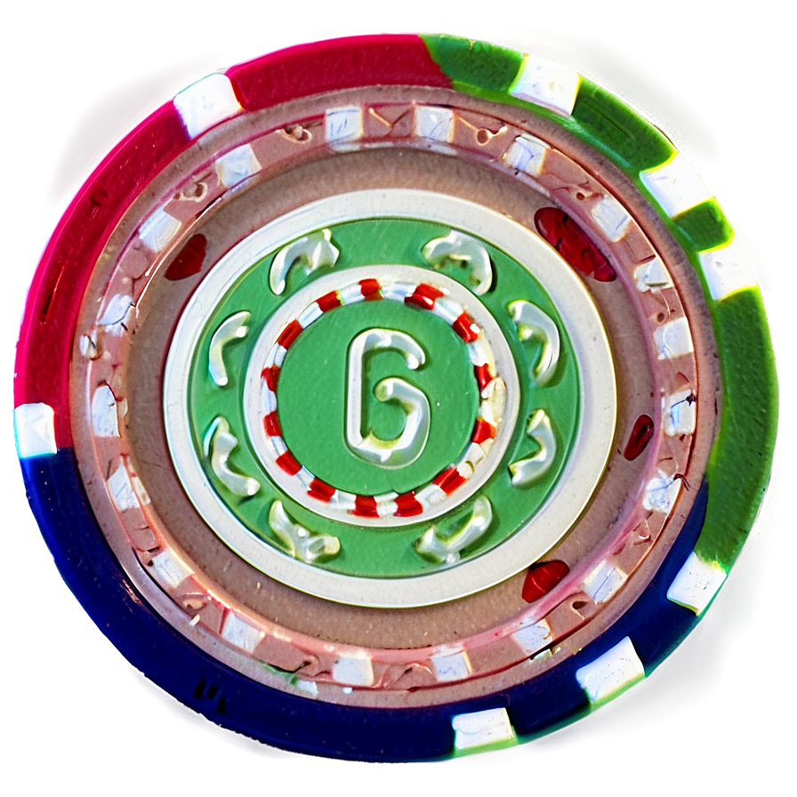 Colorful Casino Chip Stack PNG image