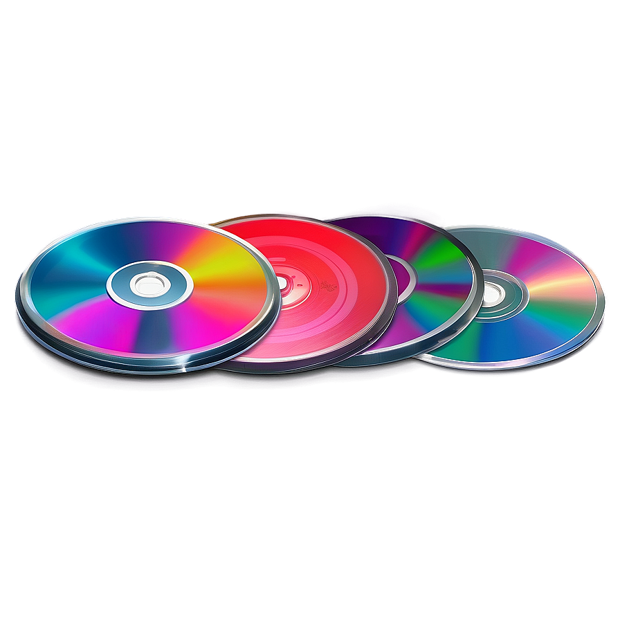 Colorful Cd Pack Png Diw PNG image