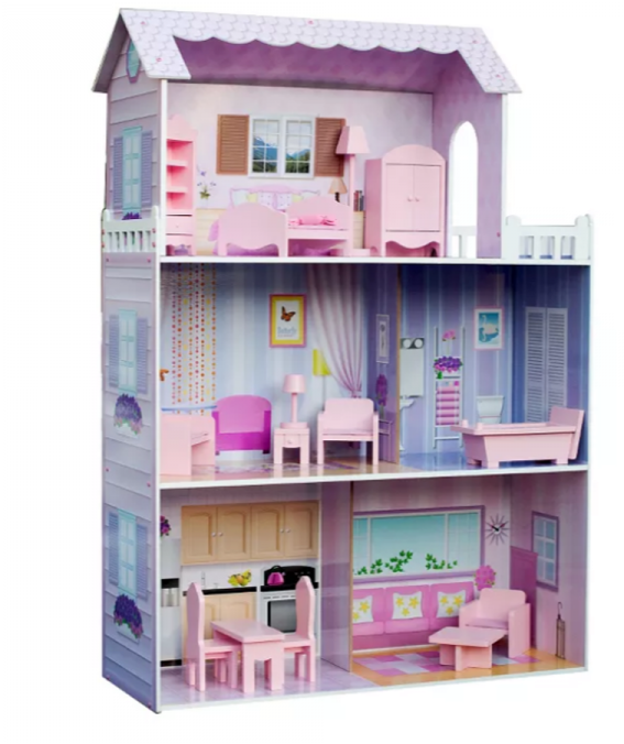 Colorful Childrens Dollhouse PNG image