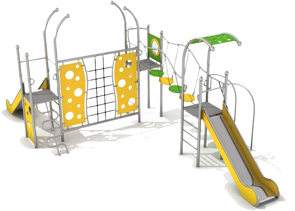 Colorful Childrens Playground Equipment PNG image