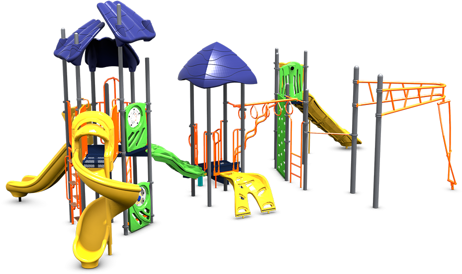 Colorful Childrens Playground Equipment PNG image