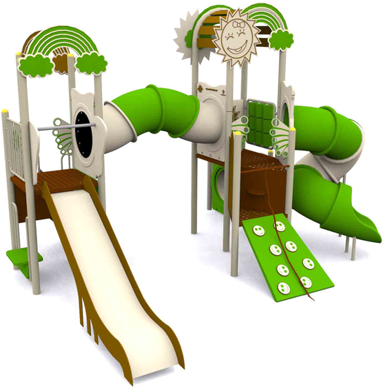 Colorful Childrens Playground Equipment PNG image