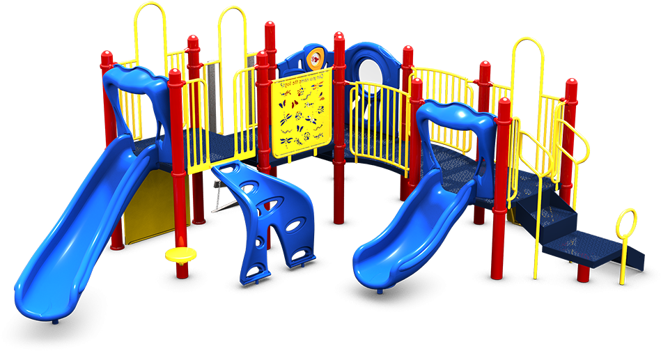 Colorful Childrens Playground Equipment PNG image