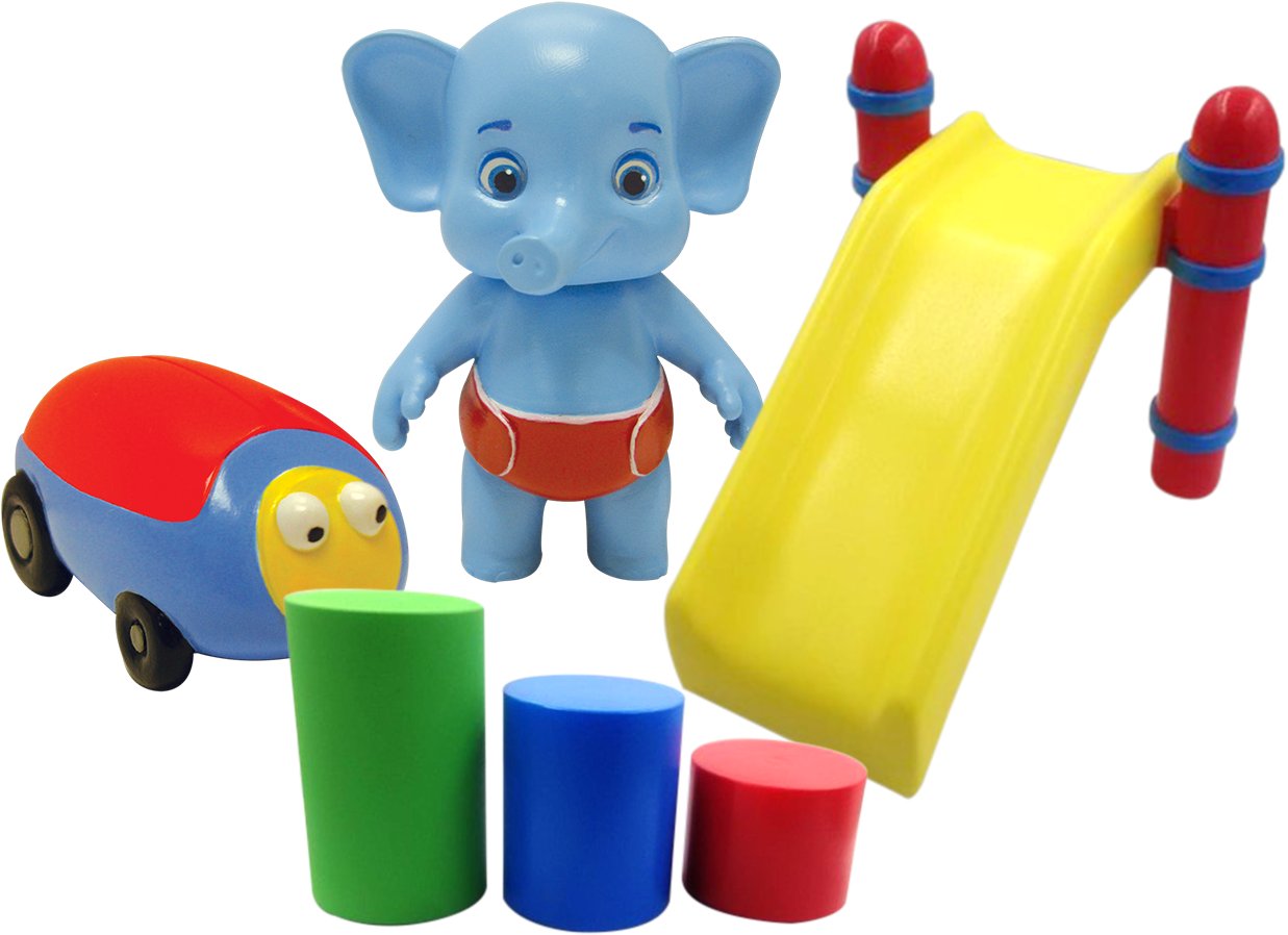 Colorful Childrens Toysand Figurine PNG image