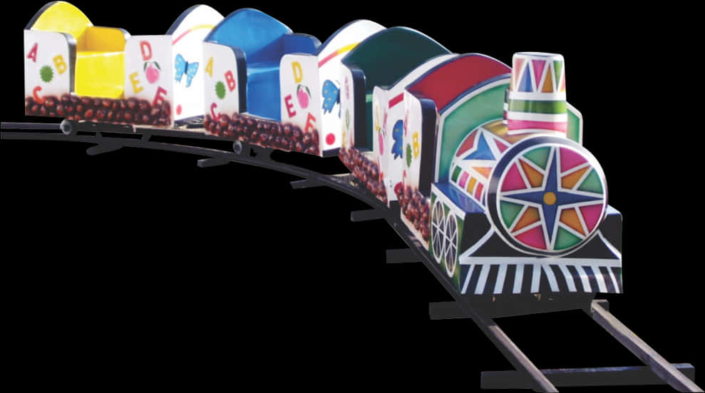 Colorful Childrens Train Playground Equipment PNG image