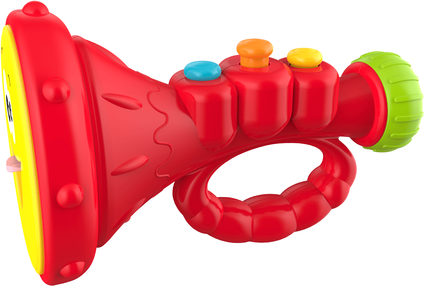 Colorful Childrens Trumpet Toy PNG image