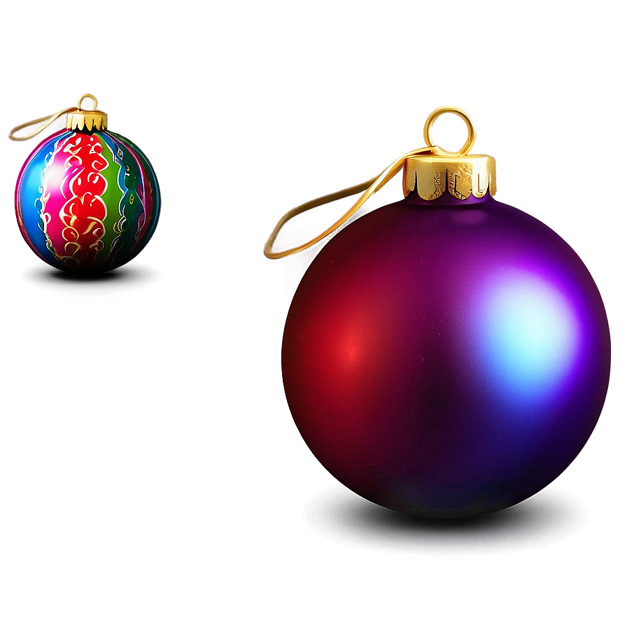 Colorful Christmas Balls Png 06122024 PNG image