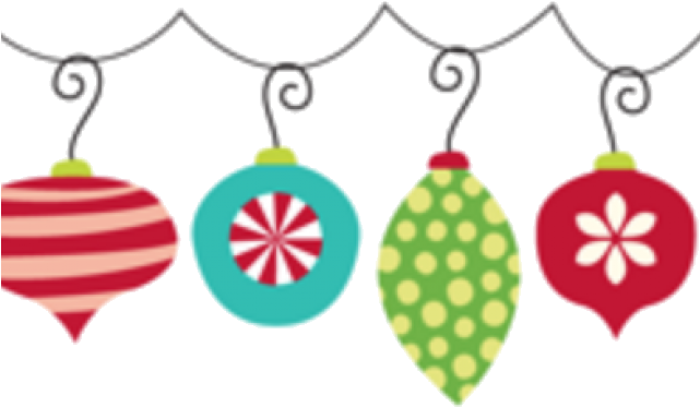 Colorful Christmas Ornaments Vector PNG image