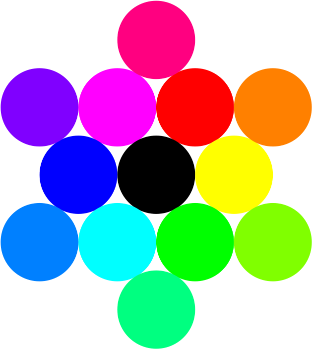 Colorful Circles Abstract Composition PNG image