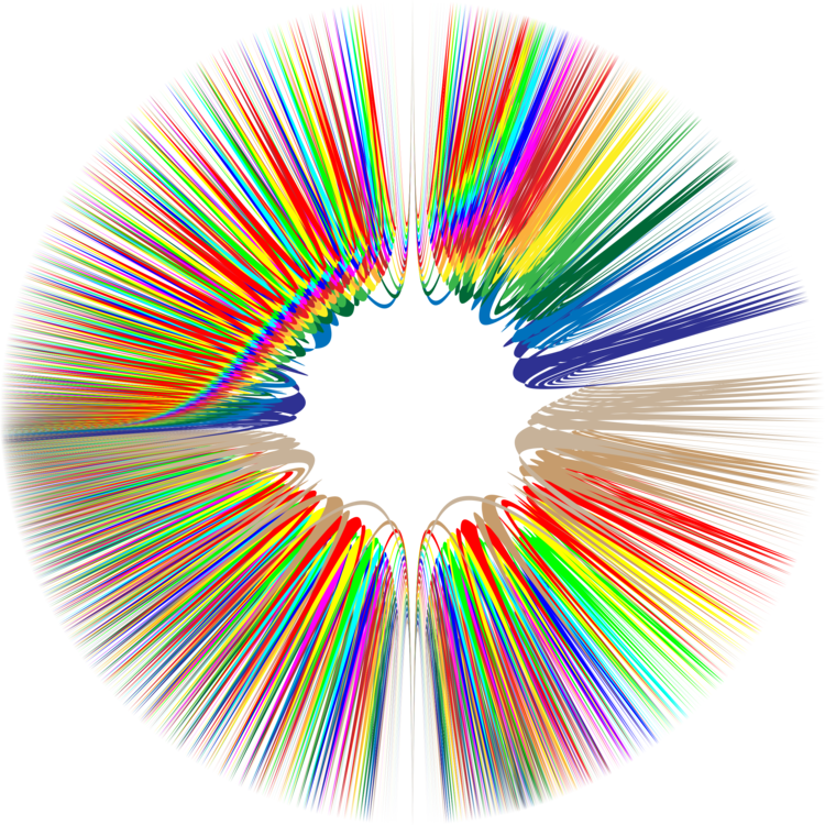Colorful Circular Spectrum Art PNG image