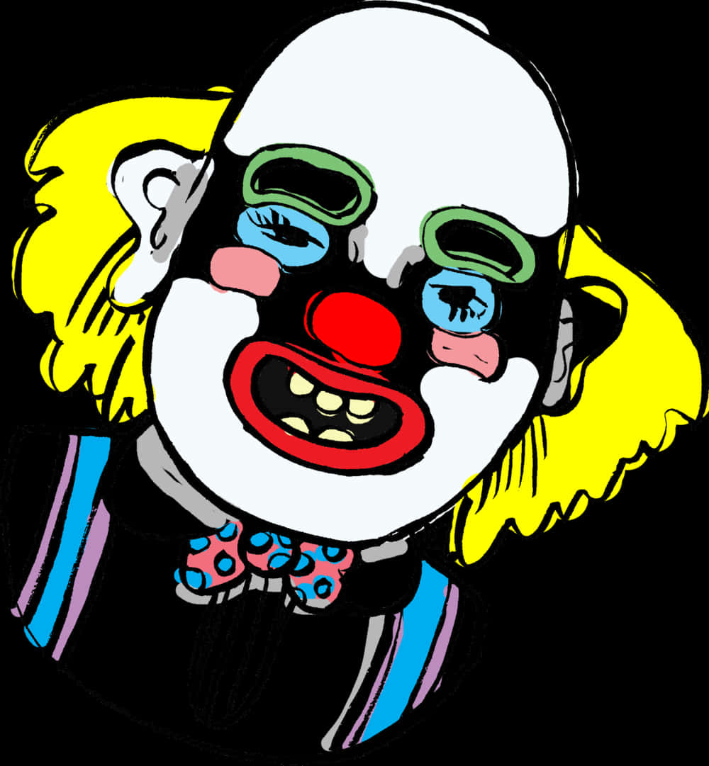 Colorful Clown Illustration PNG image