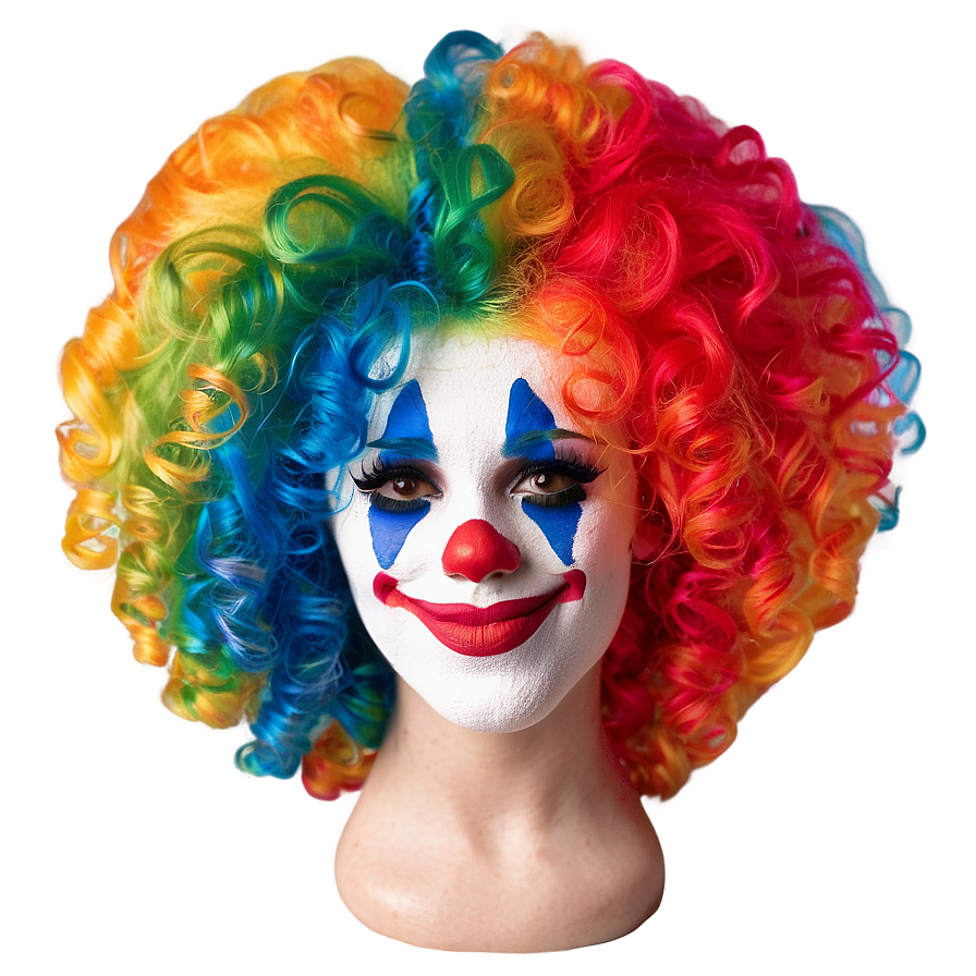 Colorful Clown Wig Png Eqe PNG image