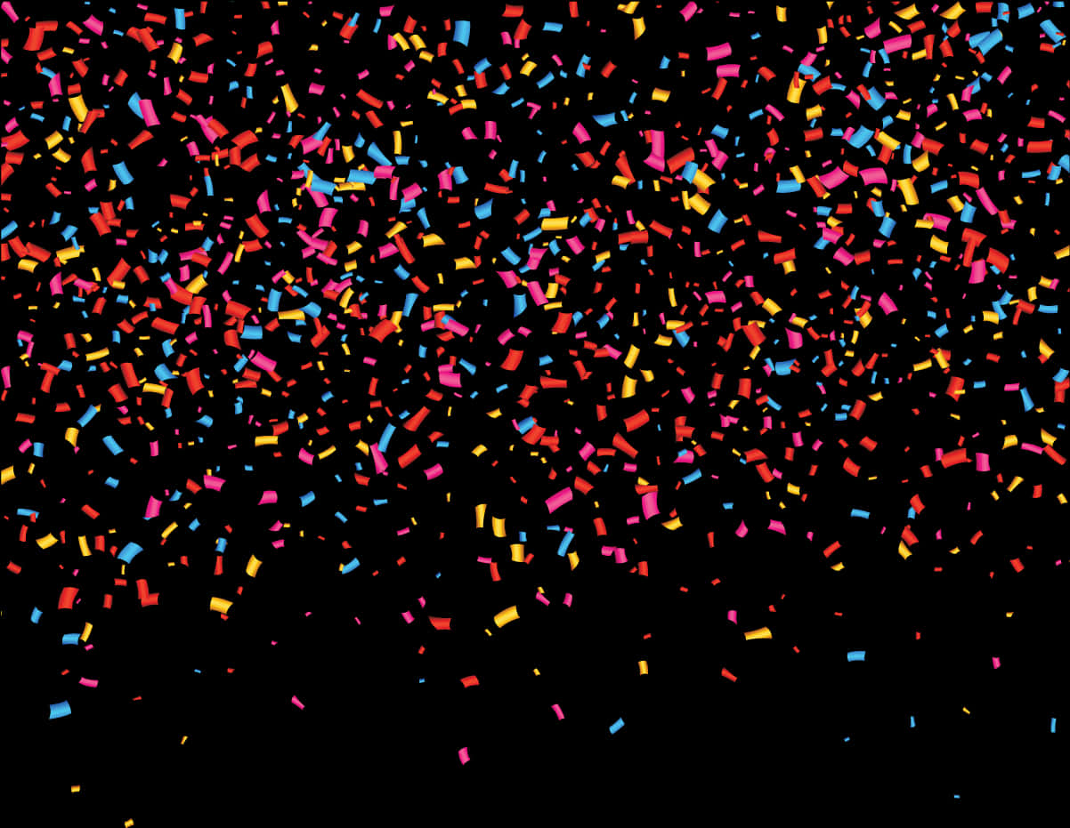 Colorful Confetti Celebration Background PNG image
