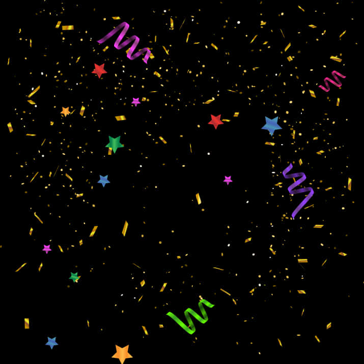 Colorful Confetti Celebration Background PNG image