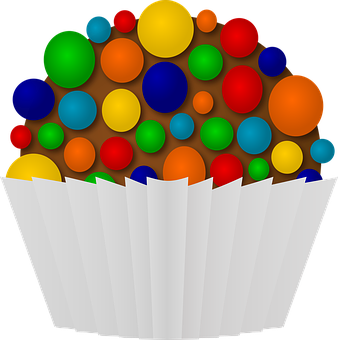 Colorful Confetti Cup Graphic PNG image